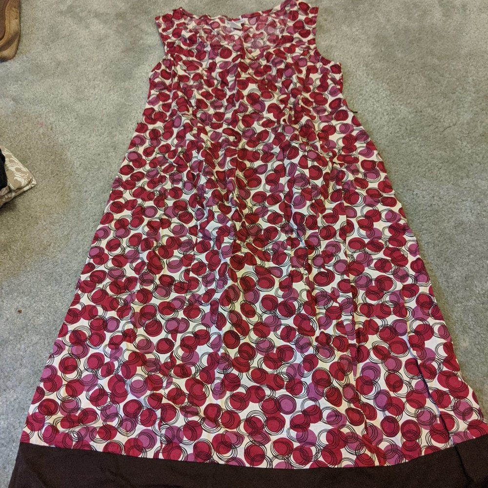 Pink & Brown Motherhood Maternity Dress